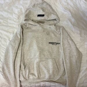 Essentials Light Gray Hoodie
